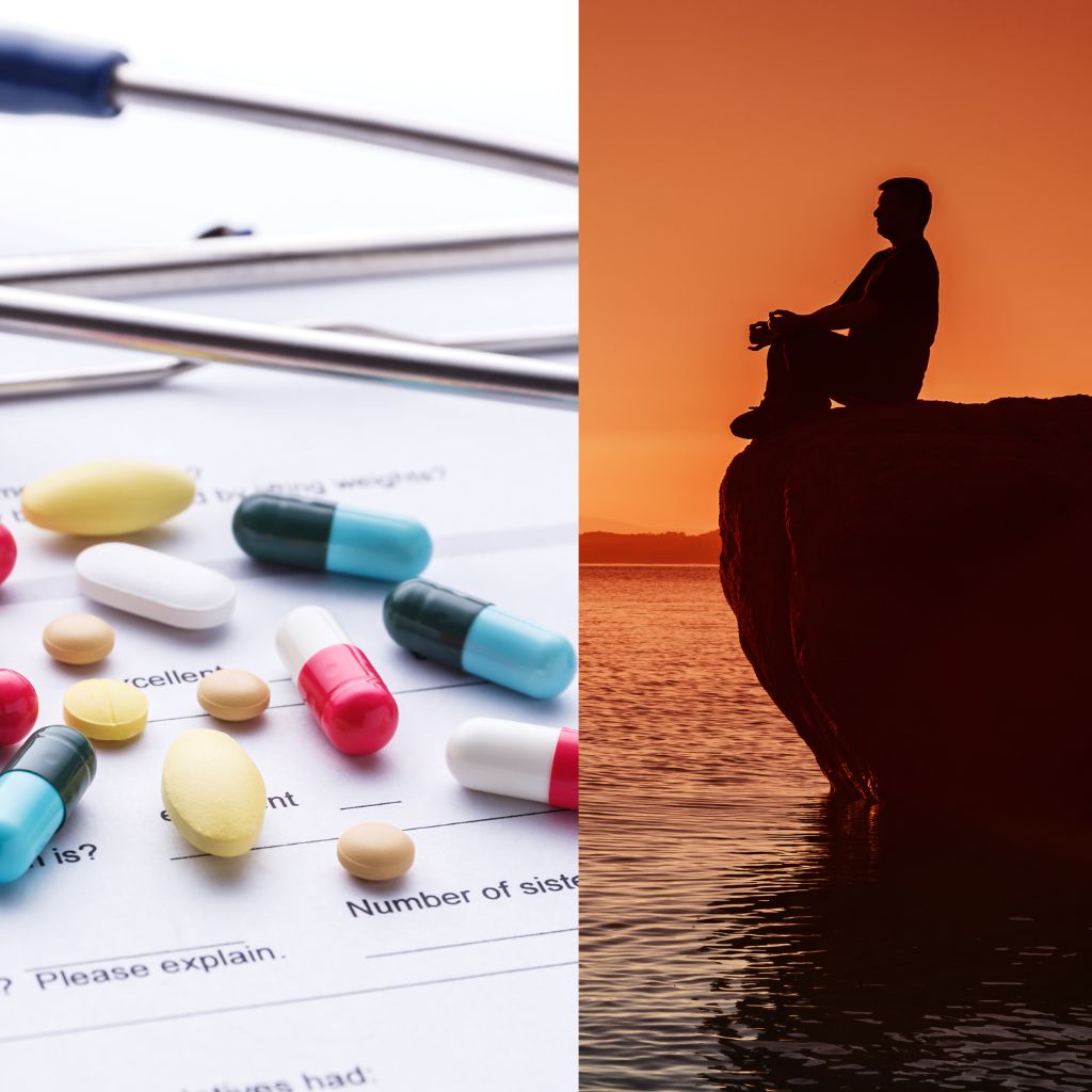GITA - (23) Contrast between meditation and medication approaches to mental health